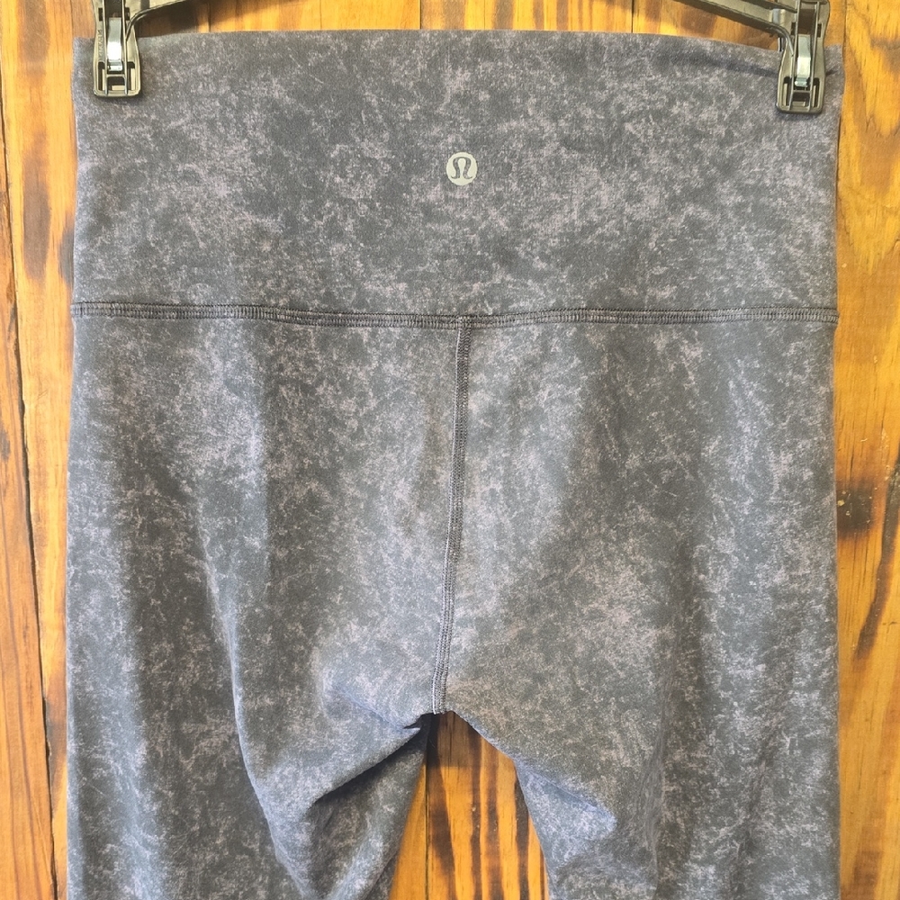 Lululemon Wunder Train High-Rise Leggings Black/ Gray, Women's 6